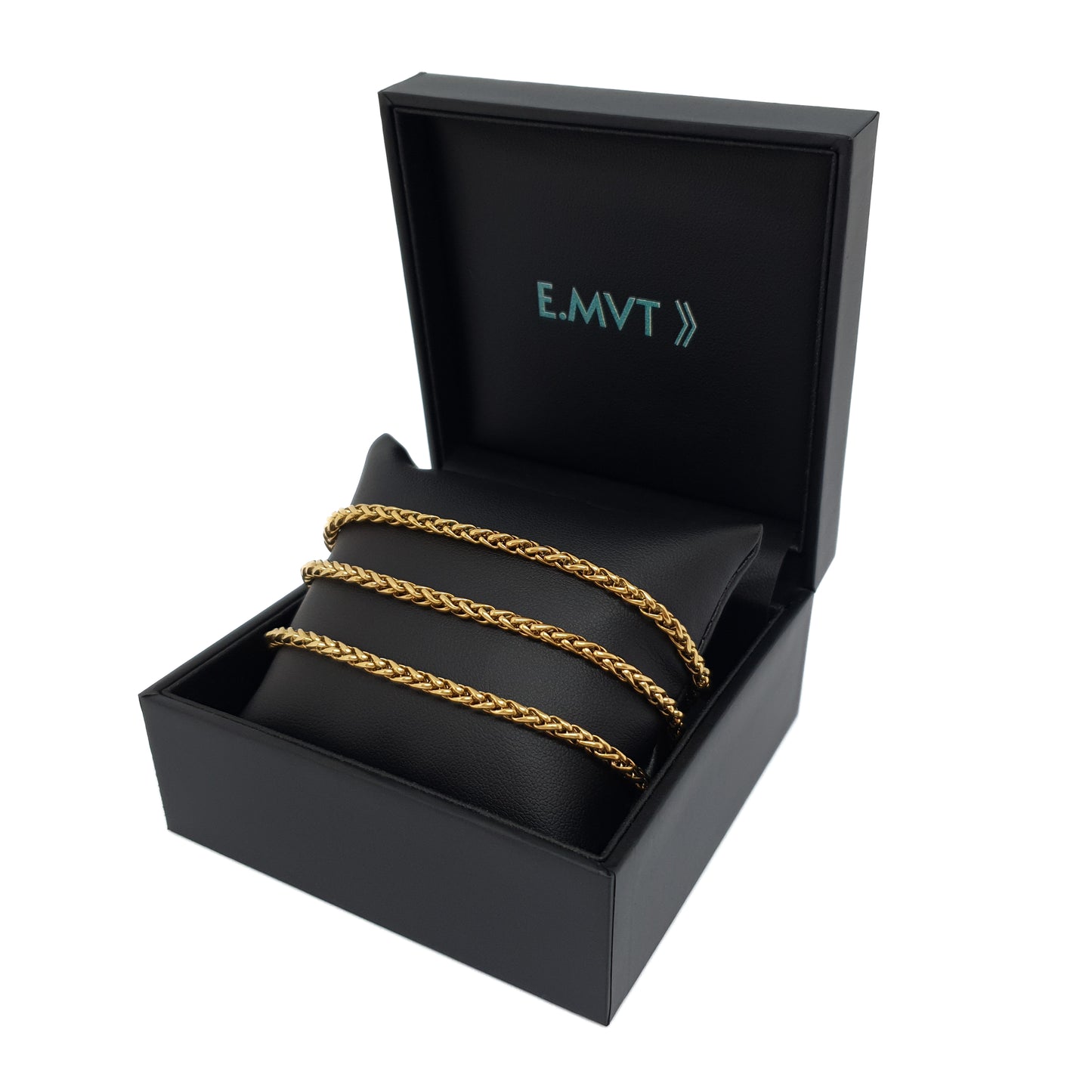 Crown Gold | 3mm Wheat Chain